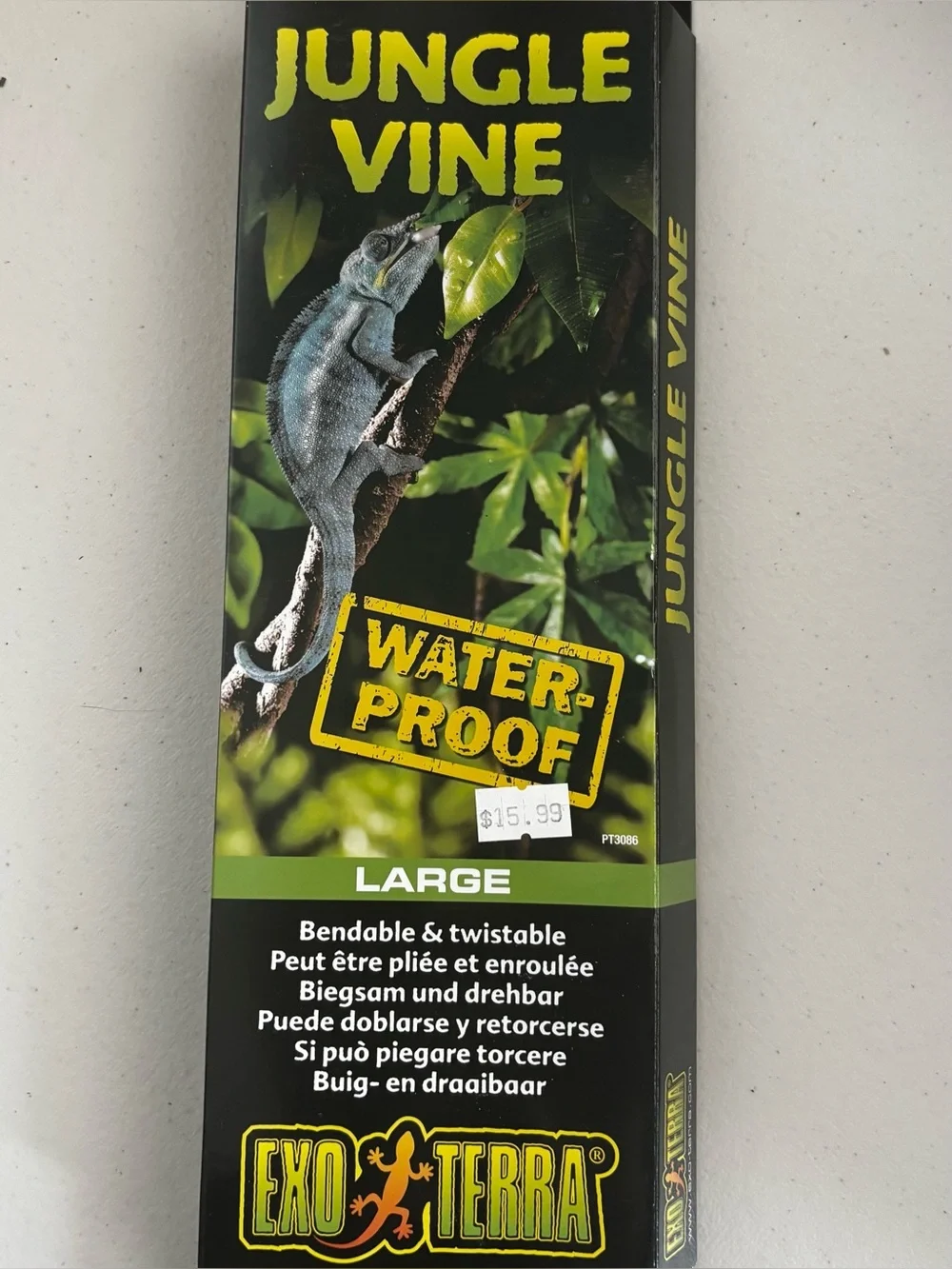 Exo Terra Large Twistable Waterproof Jungle Vine Reptile Tank Decor